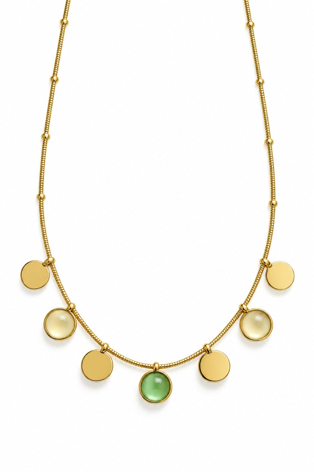 Gold Coin Charm Necklace