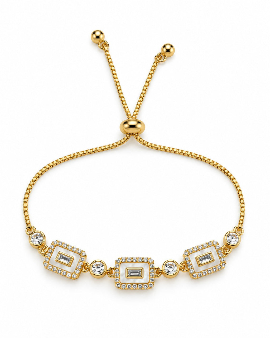 Golden Luxe Crystal Bracelet