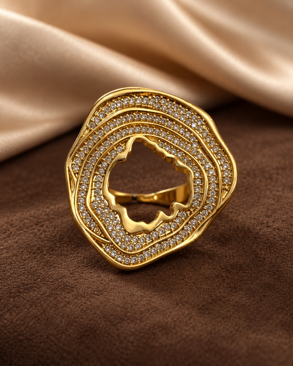 Celeste Gold Statement Ring