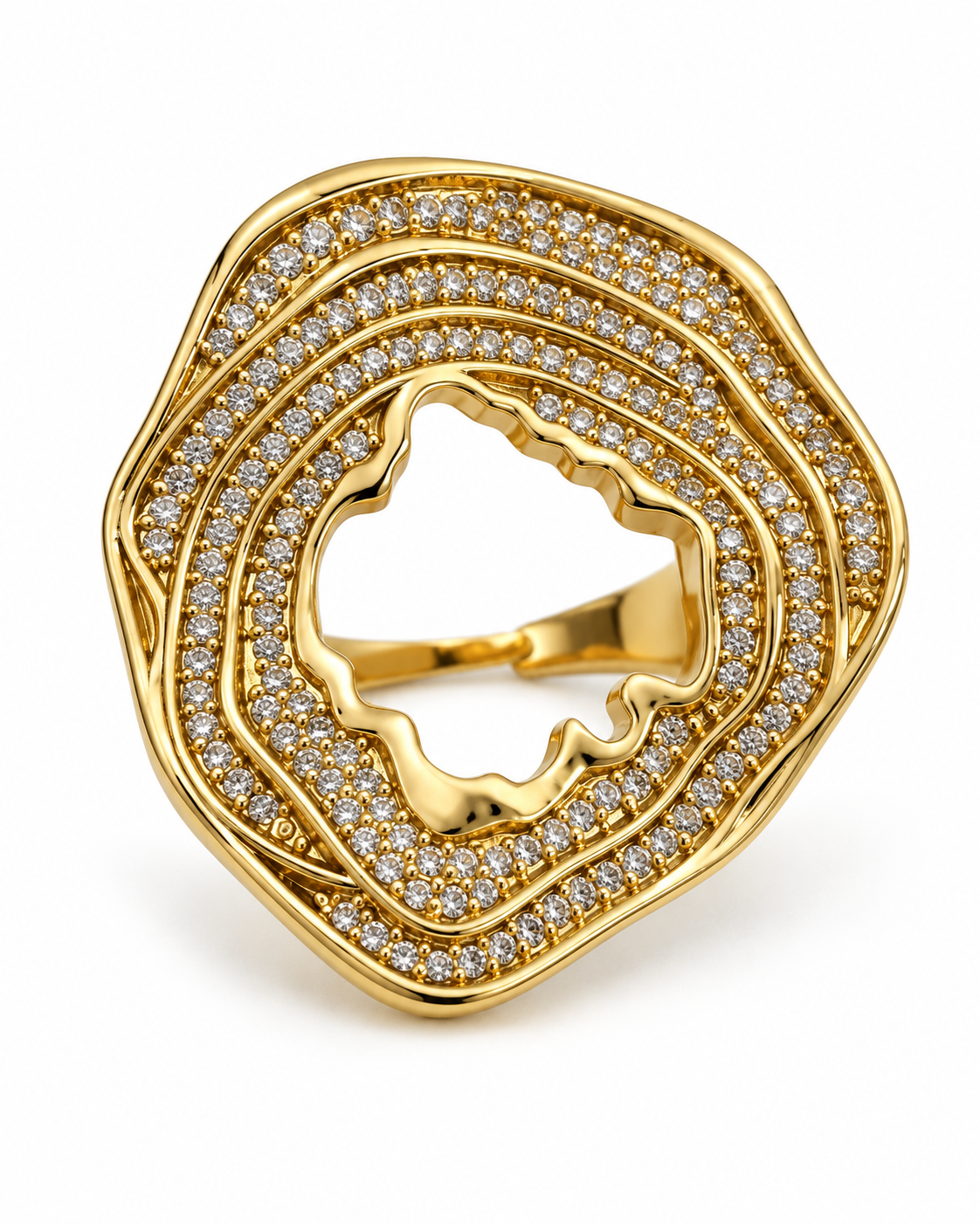 Celeste Gold Statement Ring