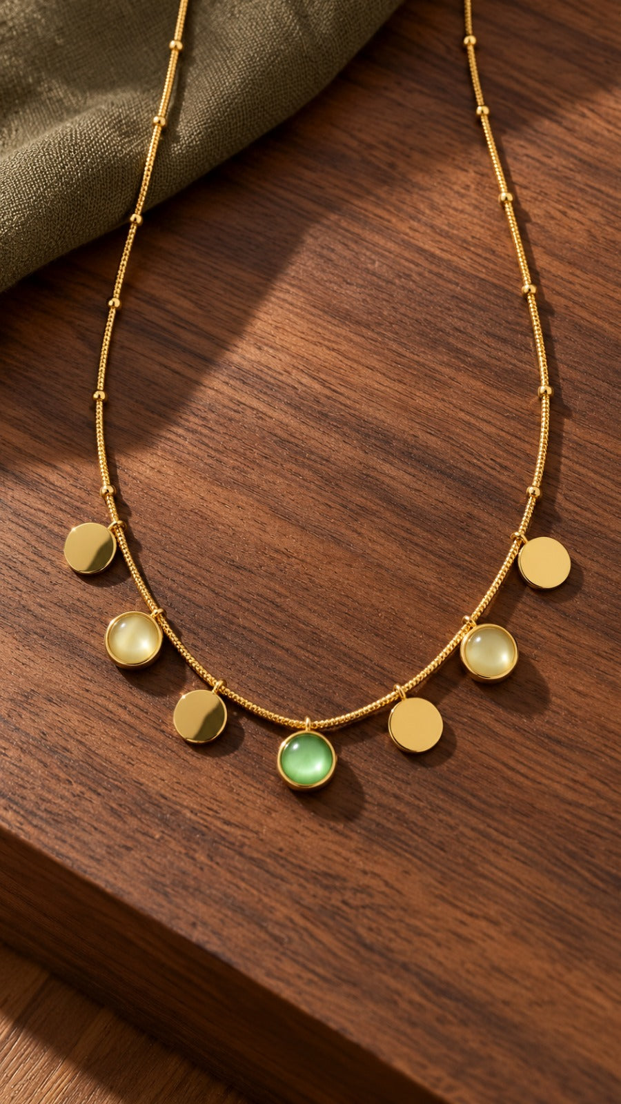 Gold Coin Charm Necklace