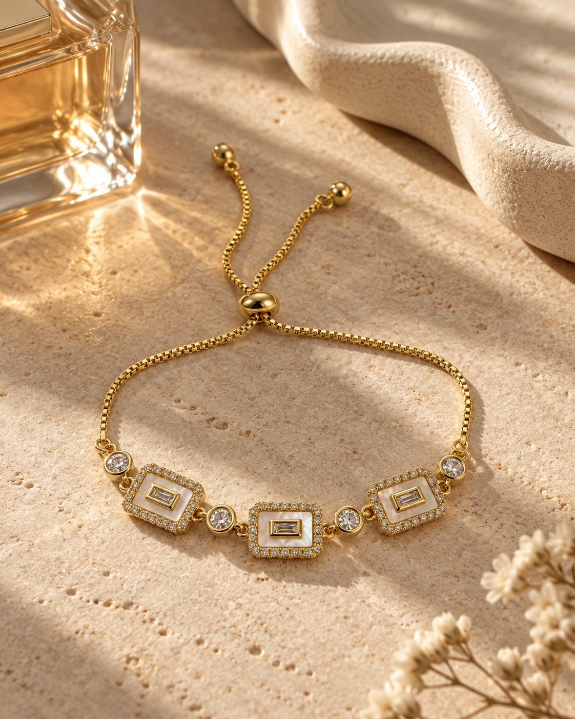 Golden Luxe Crystal Bracelet